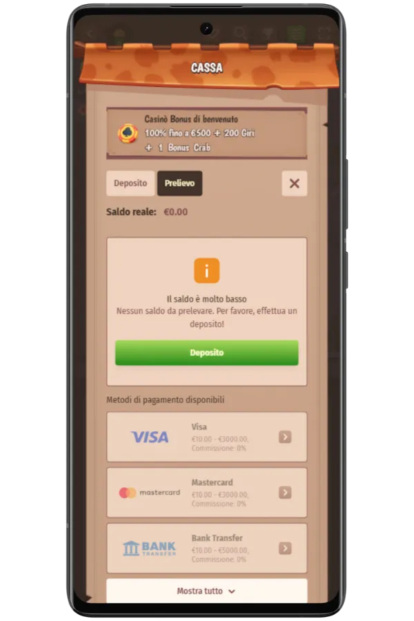 Giocate e gestite le vincite